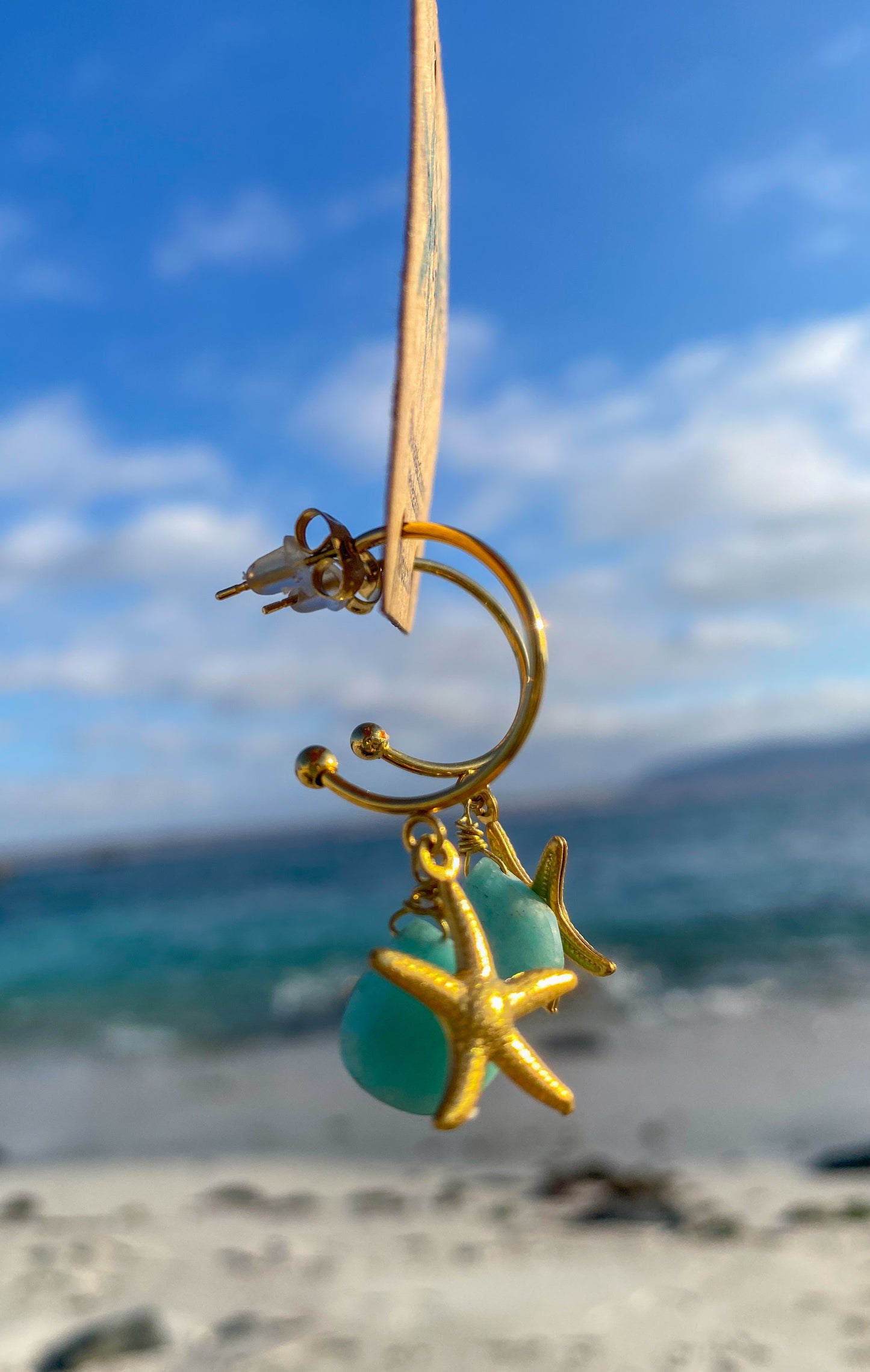 Conjunto estrella de mar Amazonita