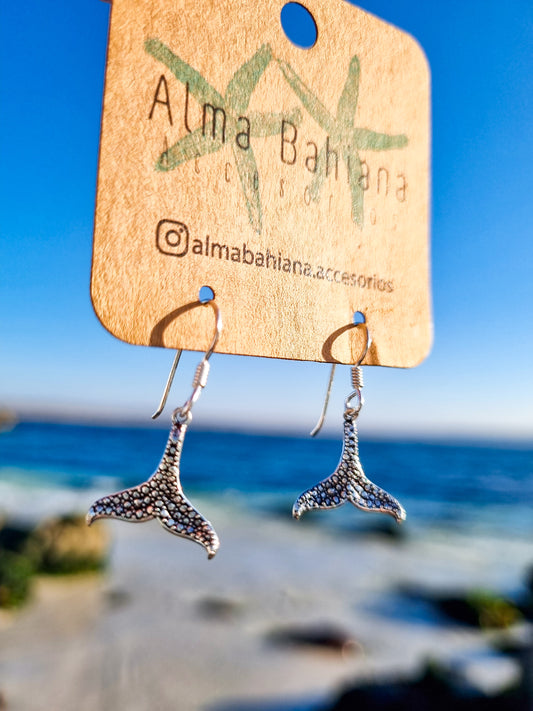 Aros colgantes colita textura