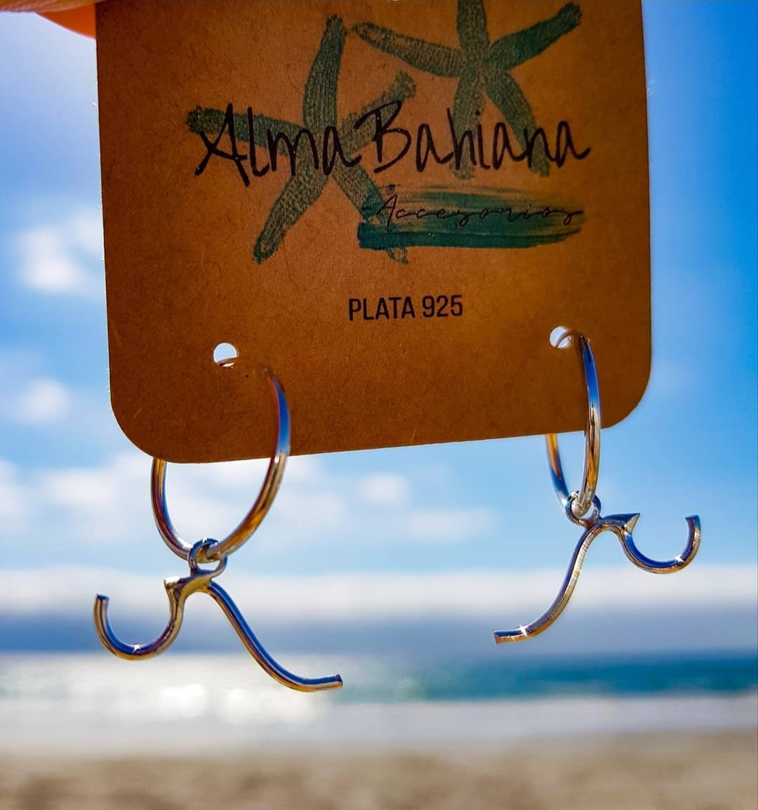 Argollas silueta ola