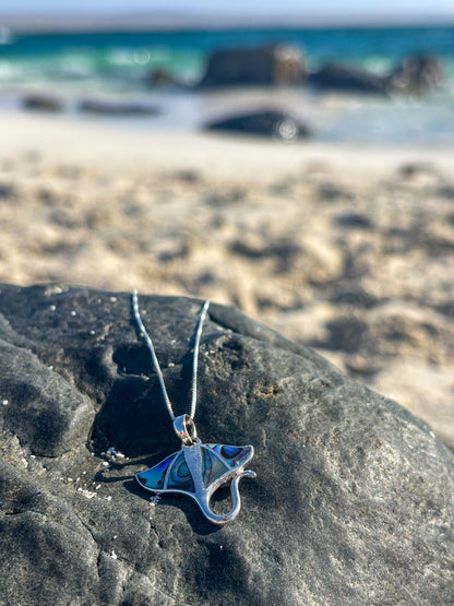 Collar mantaraya Abalón