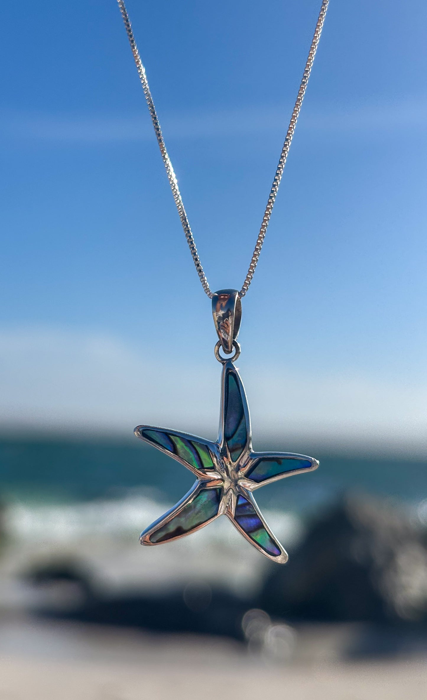 Collar estrella de mar con Abalón