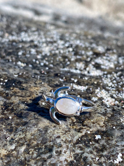 Anillo tortuga Piedra Luna