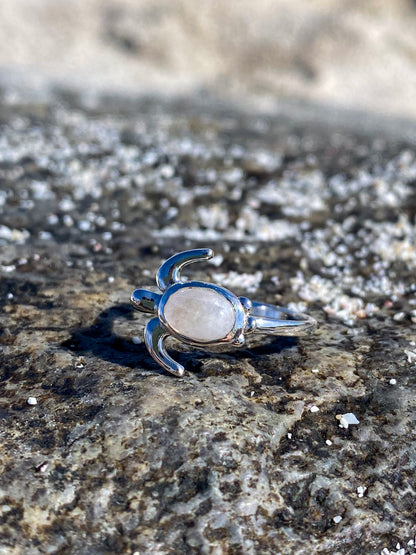 Anillo tortuga Piedra Luna