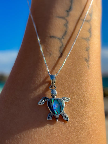 Collar de tortuga con Abalón