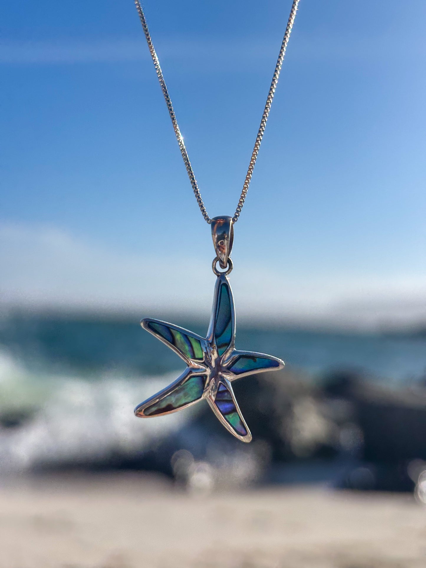 Collar estrella de mar con Abalón