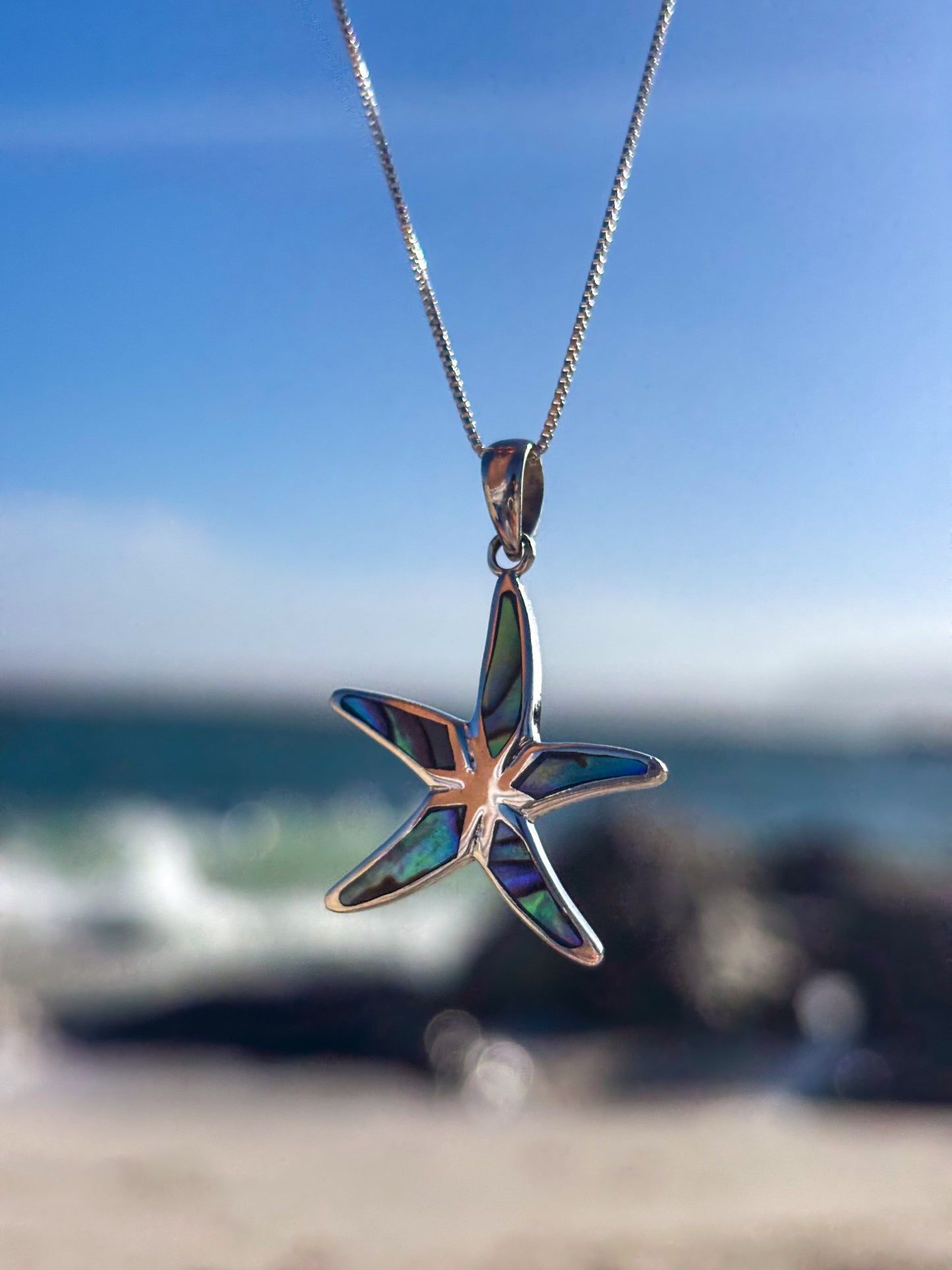 Collar estrella de mar con Abalón