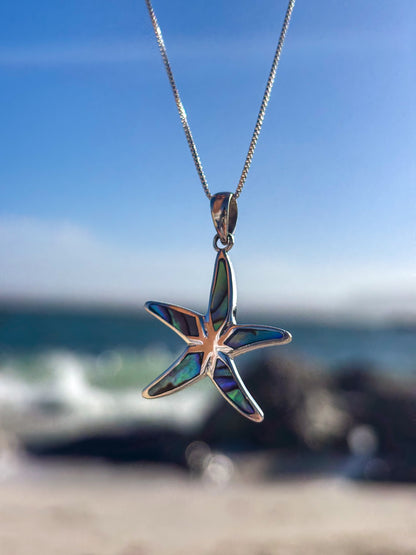Collar estrella de mar con Abalón
