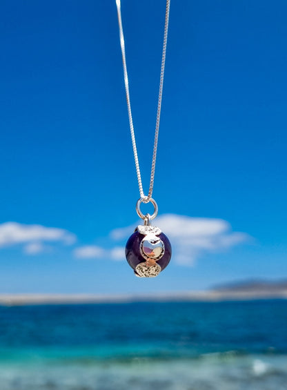 Esfera de Amatista con fases lunares