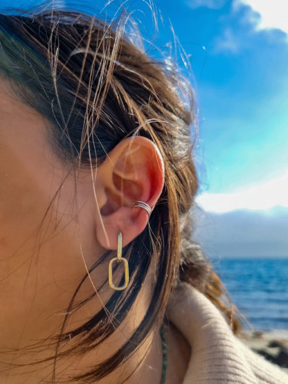 Ear cuff triple liso