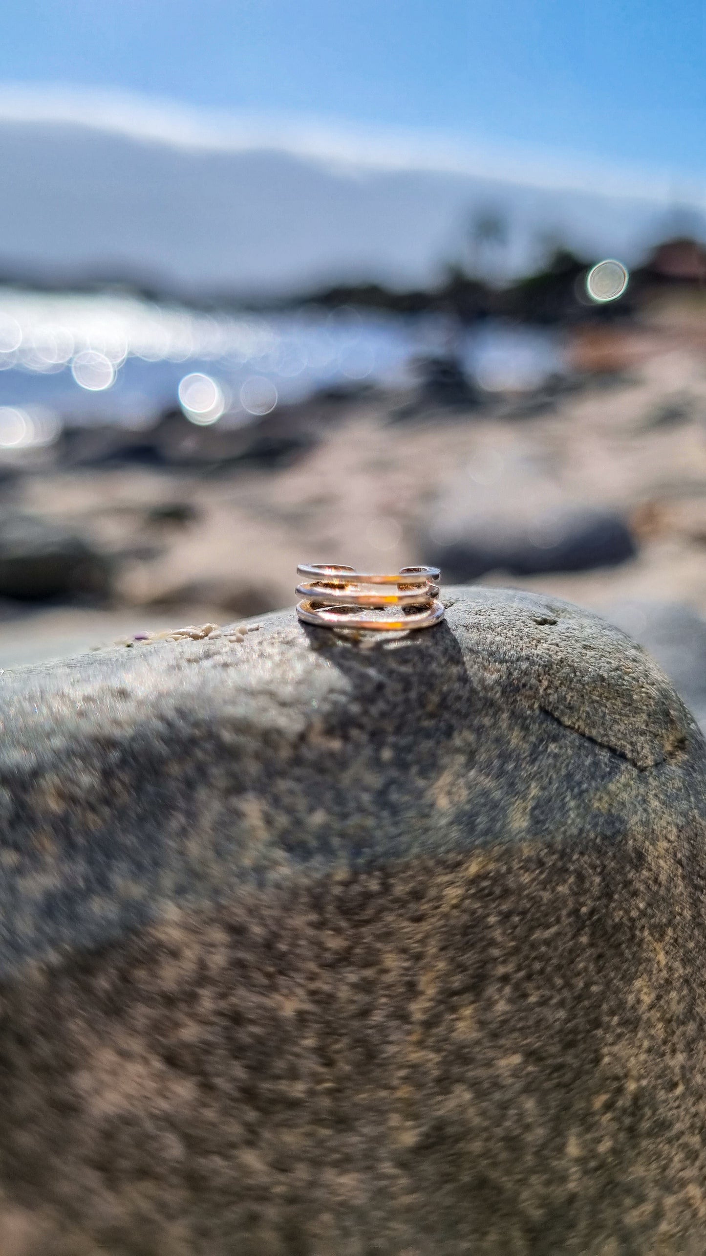 Ear cuff triple liso