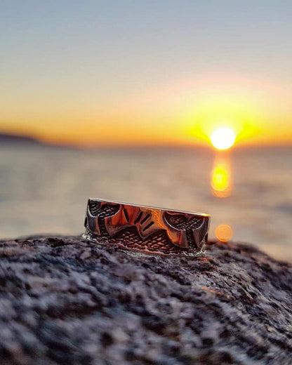 Anillo colitas sumergiendose