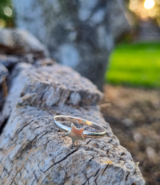 Anillo estrella simple