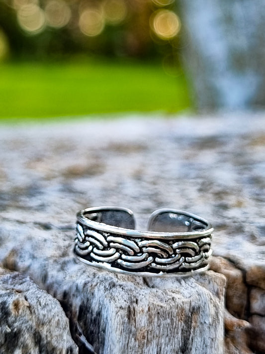 Anillo midi trenza