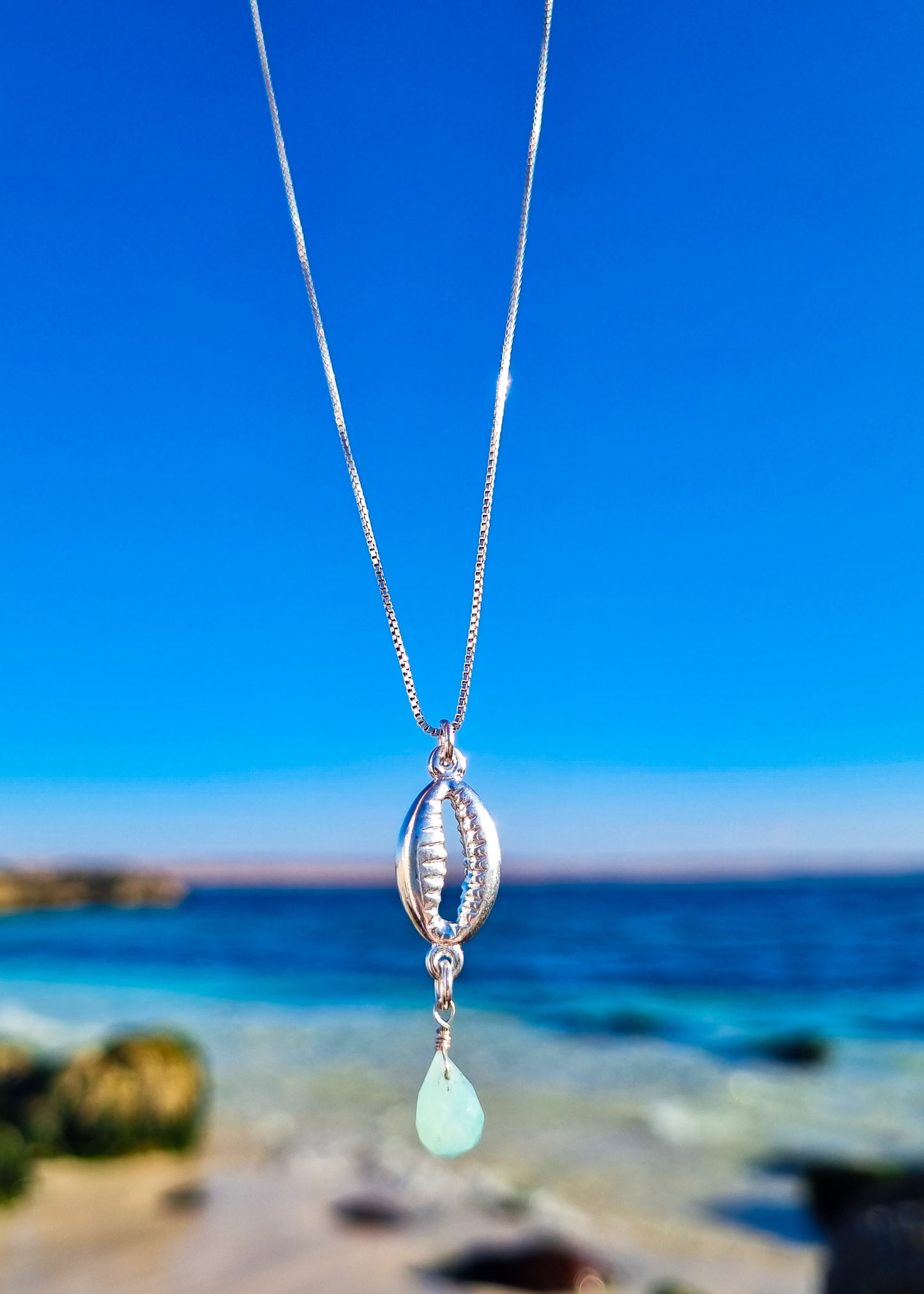 Collar conchita piedra Amazonita