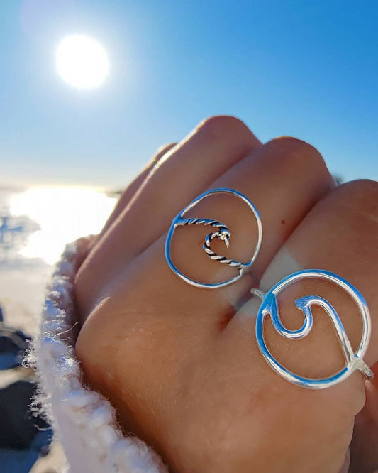 Anillo ola circulo grande