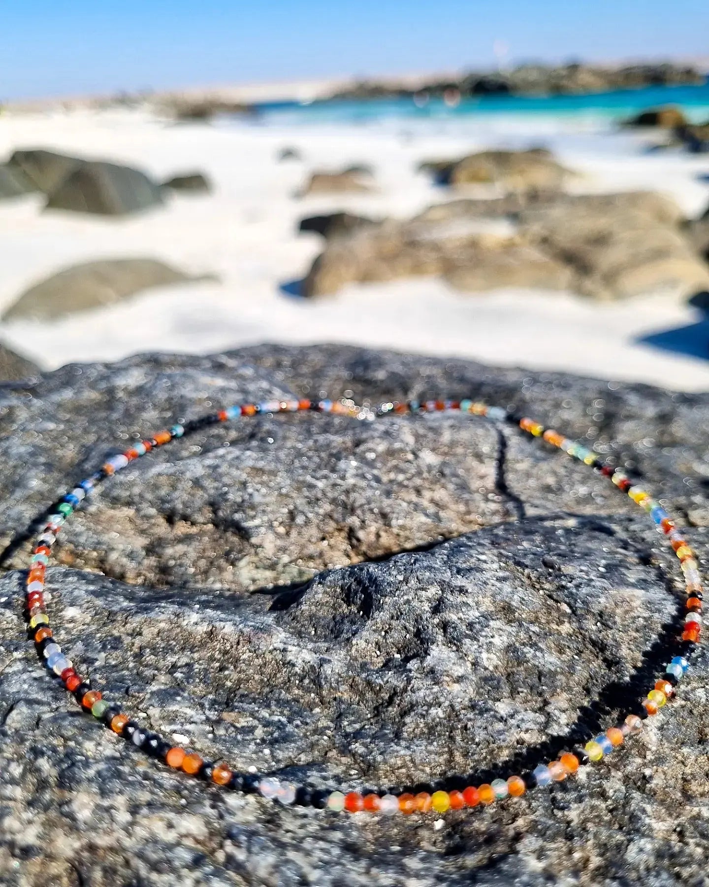 Collar piedras microfacetadas