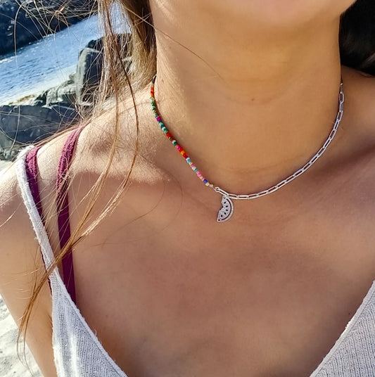 Choker sandia plata