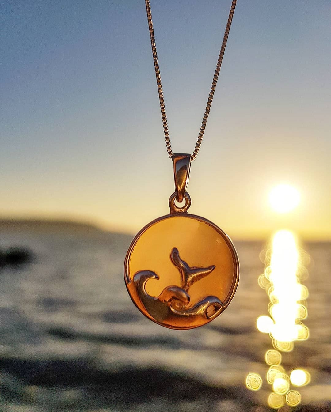 Collar cola ballena Nácar o Turquesa